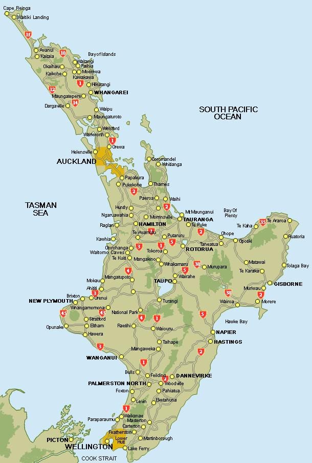 kat jeyografik nan santral north island new zeland