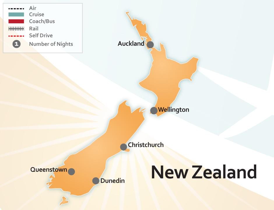 Kat jeyografik nan new zeland èpòt
