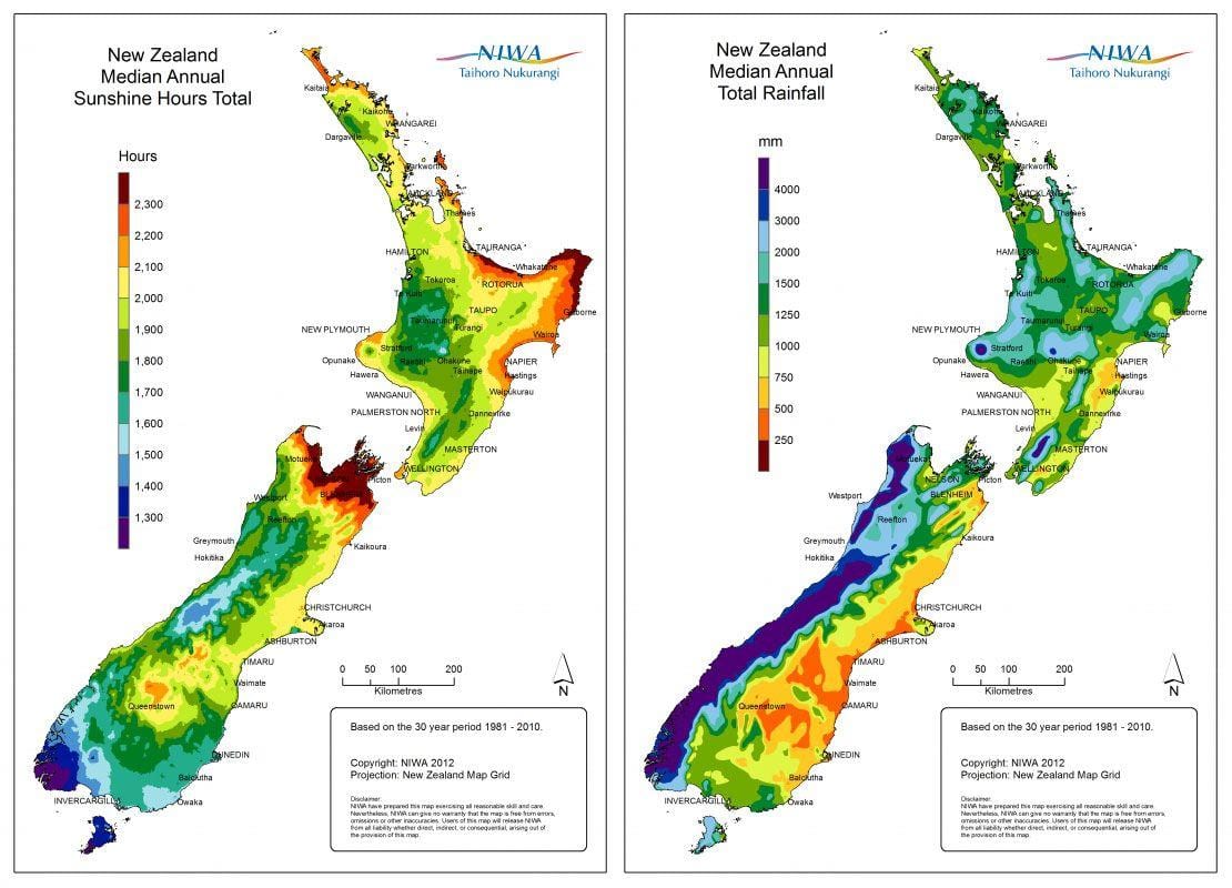 Kat jeyografik nan new zeland klima