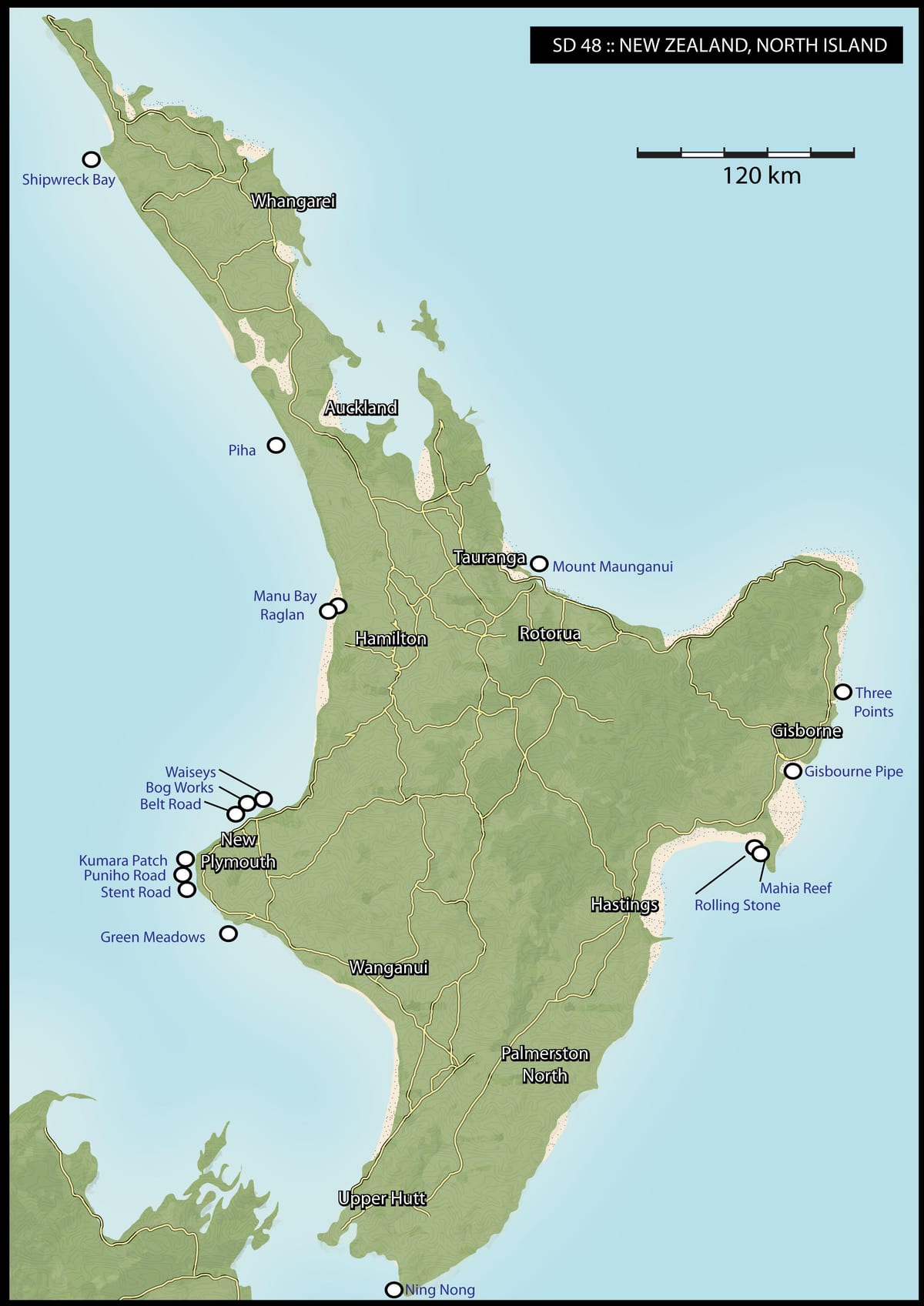 Kat jeyografik nan new zeland navige