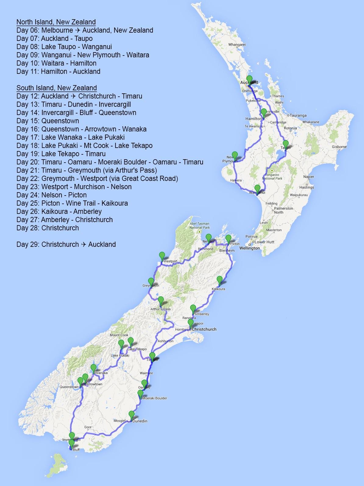 Kat jeyografik nan new zeland oseyan