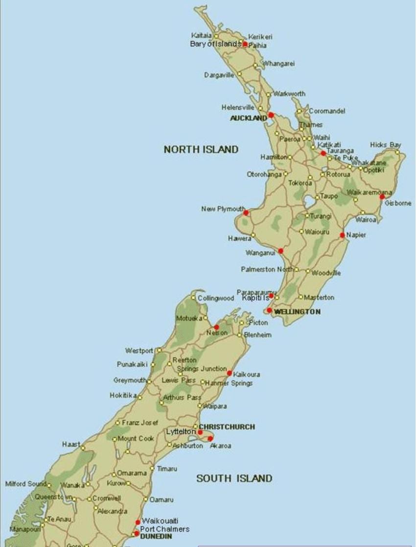 Kat jeyografik nan new zeland pò