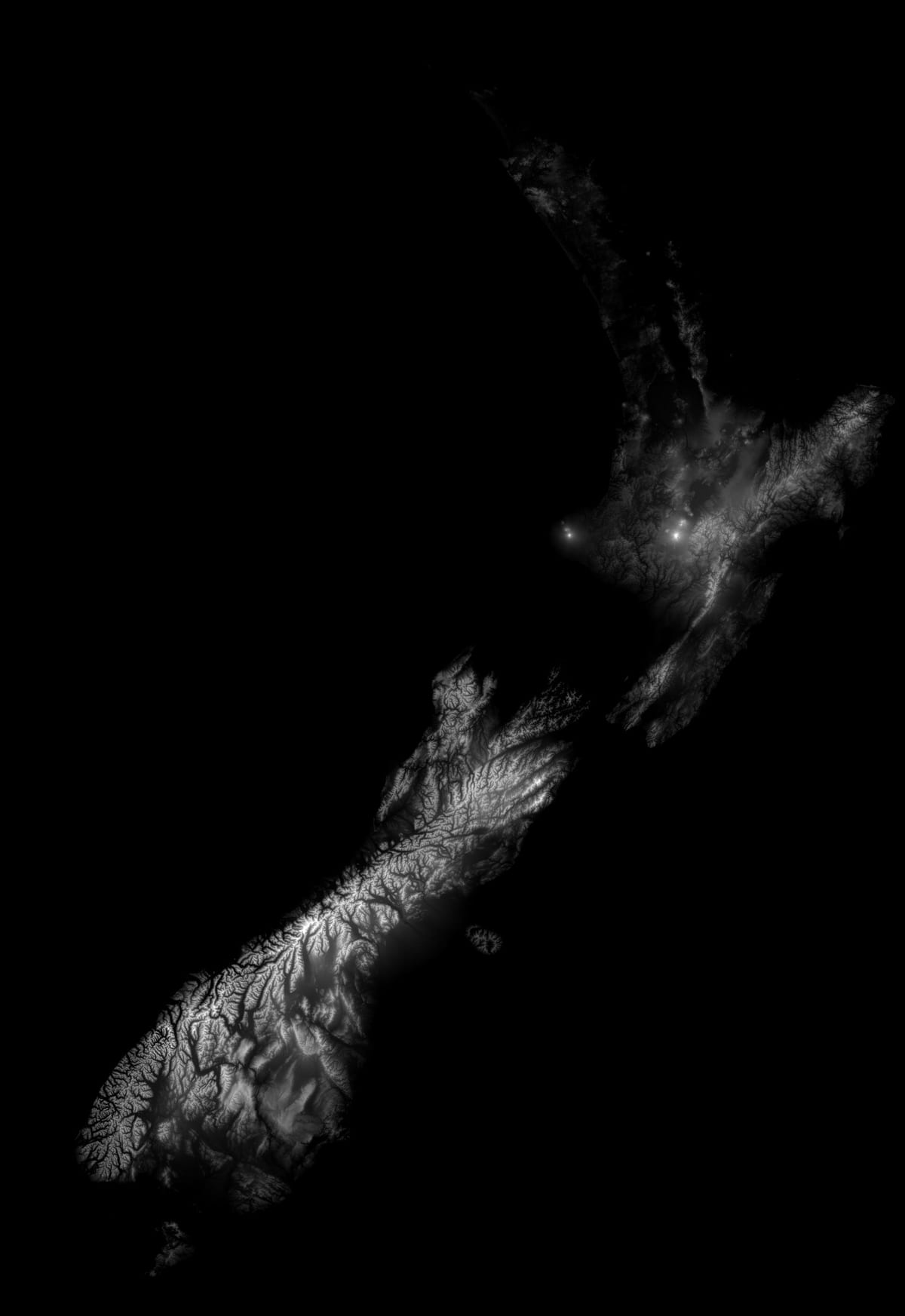 Kat jeyografik nan new zeland wotè