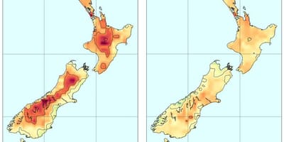Kat jeyografik nan new zeland tanperati