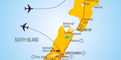 Kat jeyografik nan new zeland tren